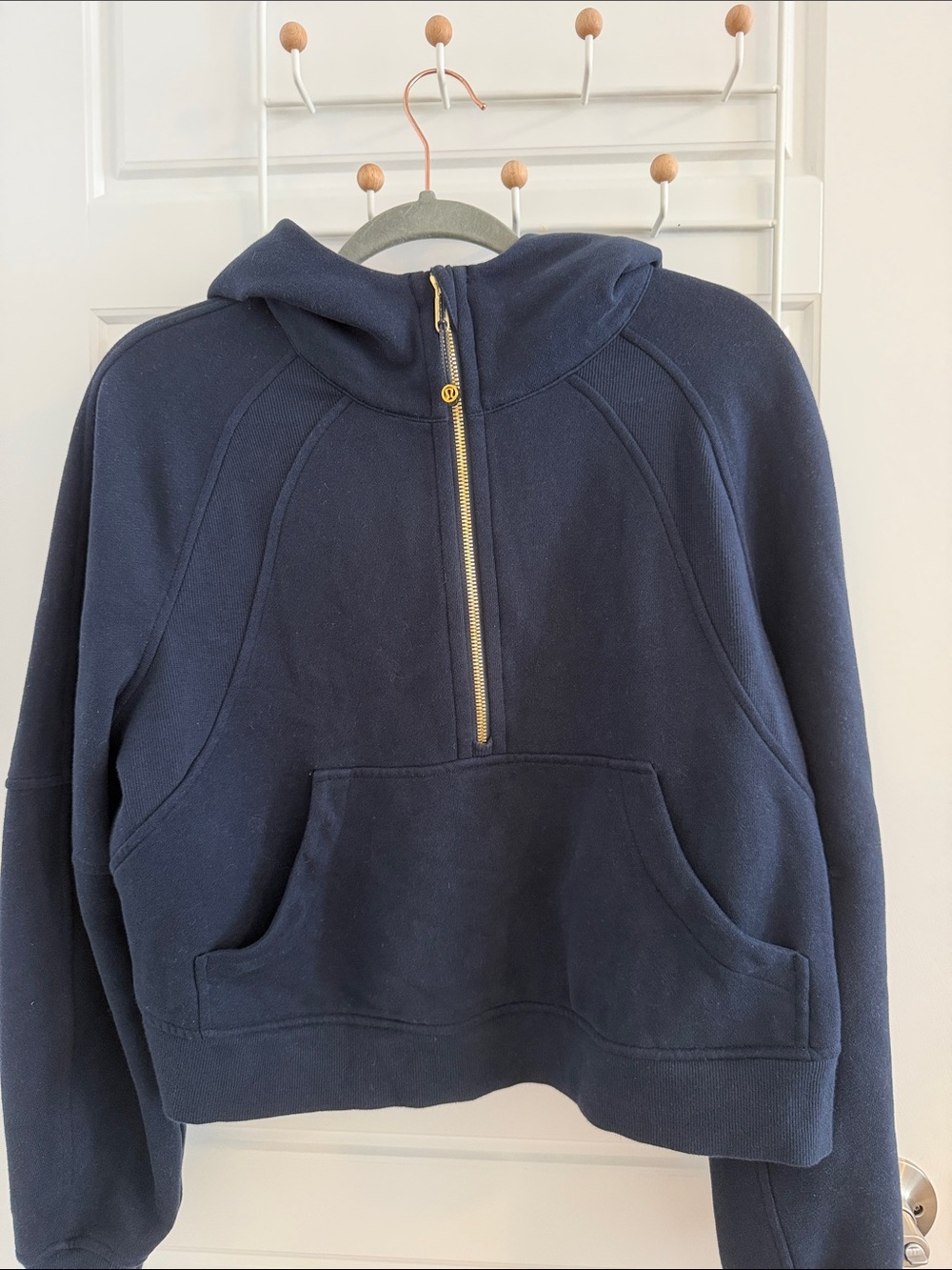 lululemon scuba hoodie im navy with golden details size M/L